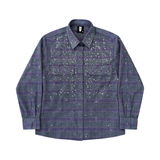 Purple Diamond Flannel Shirt