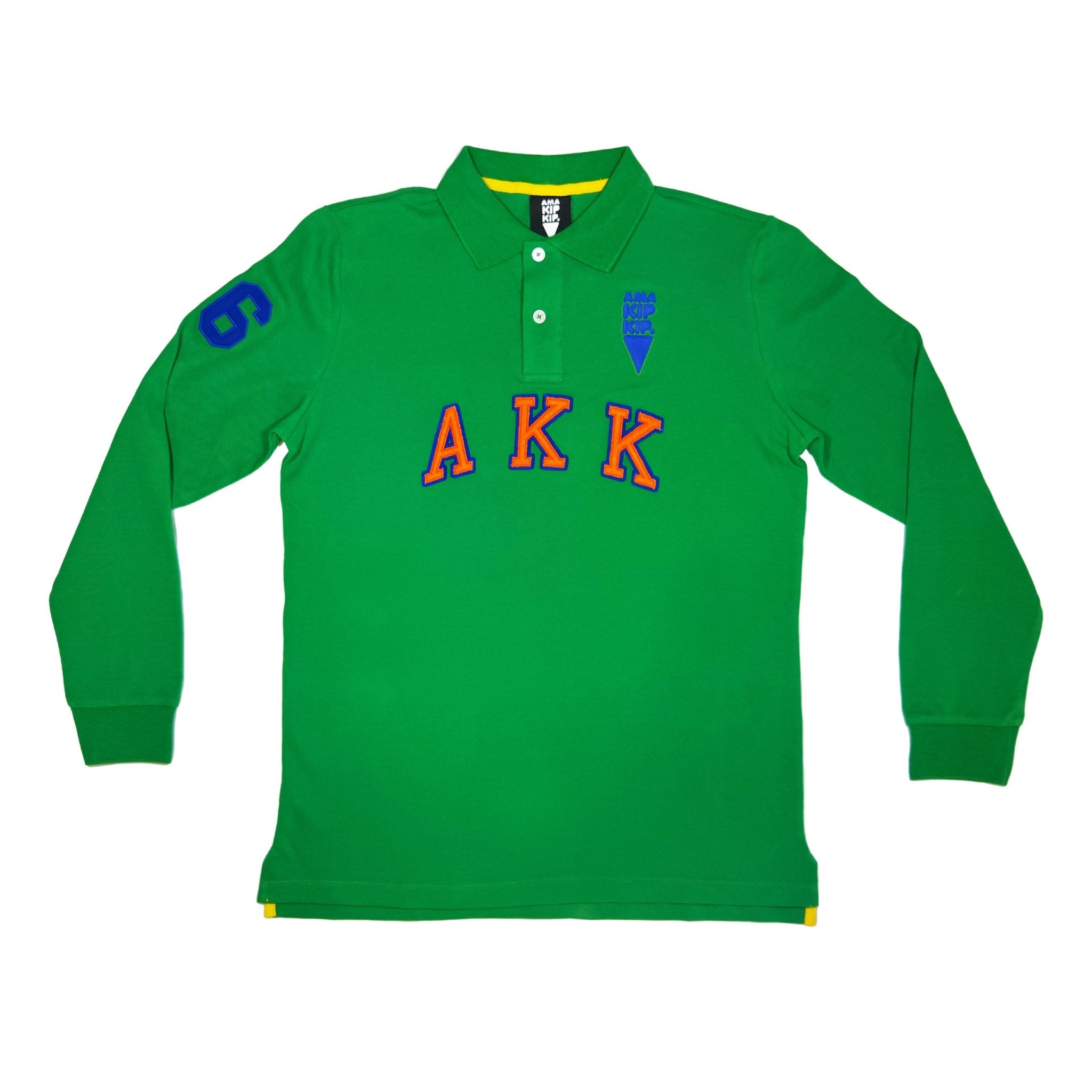 AKK Polo Long Sleeve - Slim Fit – Color: X - Small – Size: Green | Buy Now at Amakipkip Store