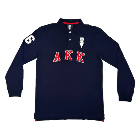 AKK Polo Long Sleeve - Slim Fit – Color: X - Small – Size: Navy | Buy Now at Amakipkip Store