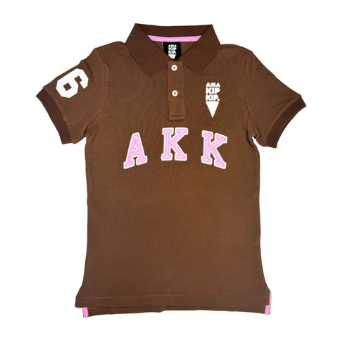 AKK Polo Short Sleeve - Slim Fit – Color: X - Small – Size: Brown | Buy Now at Amakipkip Store
