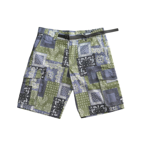Bandana Blue vs Green Mixed Camo Shorts – Color: Small – Size: | Buy Now at Amakipkip Store