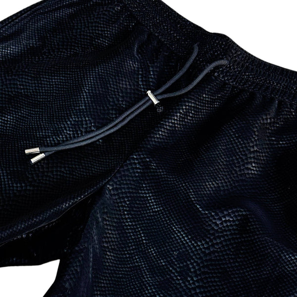 Black Print Amper Leather Shorts – Color: Small – Size: | Buy Now at Amakipkip Store