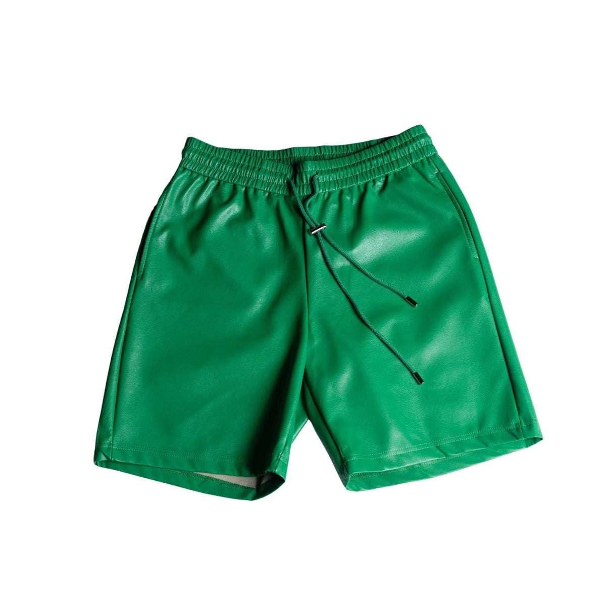 Green Amper Leather Shorts Amakipkip Green Amper Leather Shorts Amakipkip