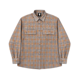 Orange Diamond Flannel Shirt