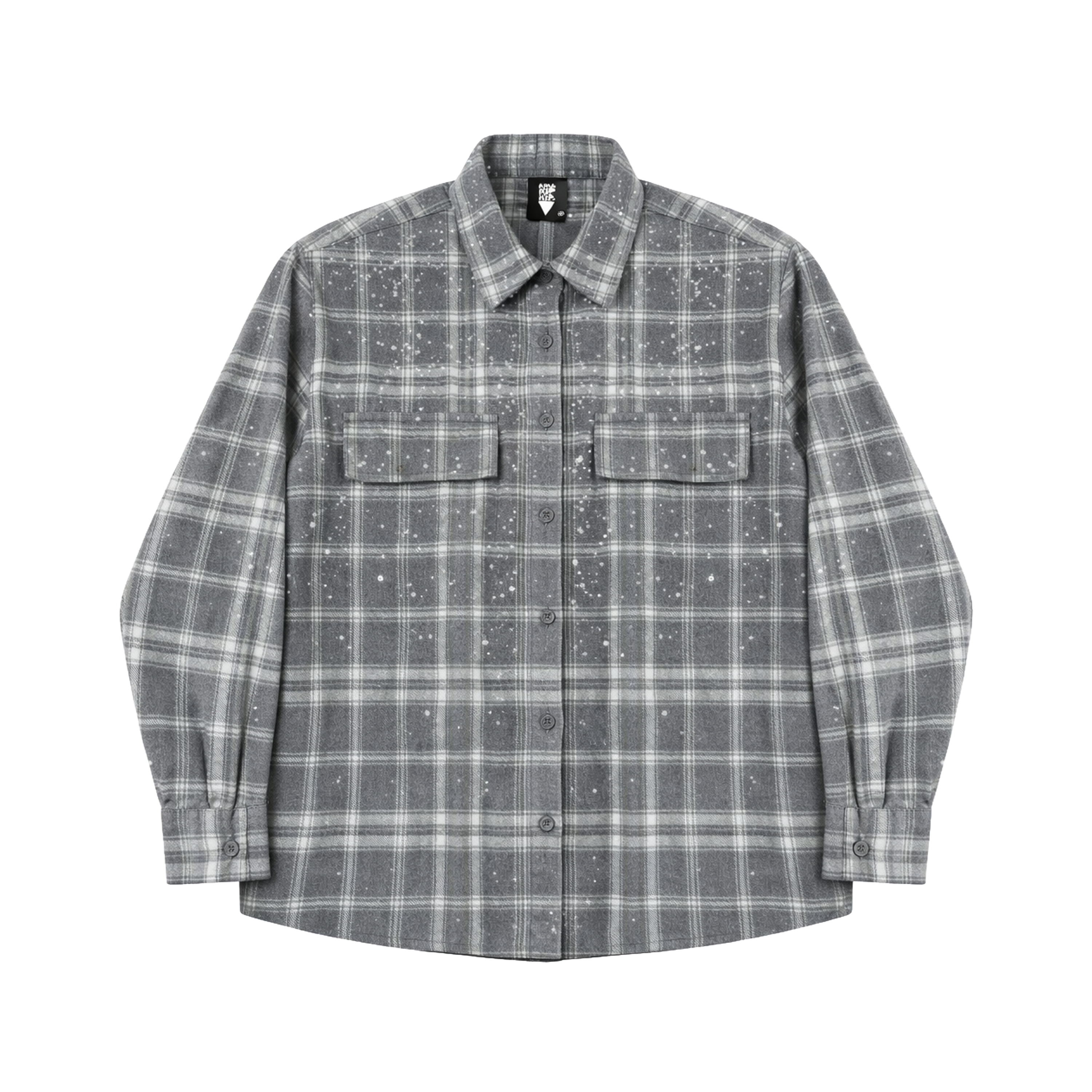 Grey Diamond Flannel Shirt