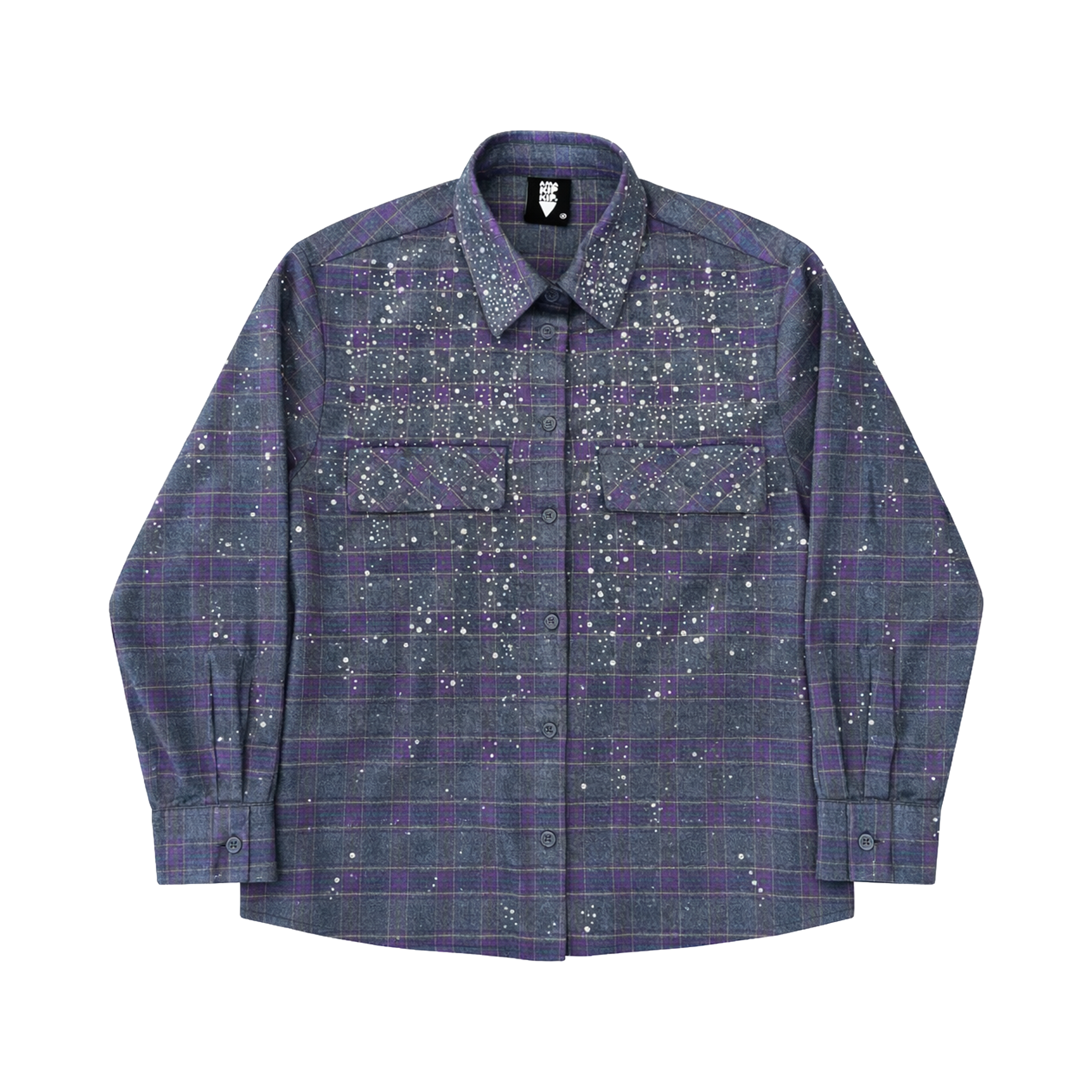Purple Diamond Flannel Shirt