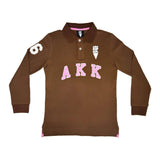 AKK Polo Long Sleeve - Slim Fit – Color: X - Small – Size: Brown | Buy Now at Amakipkip Store